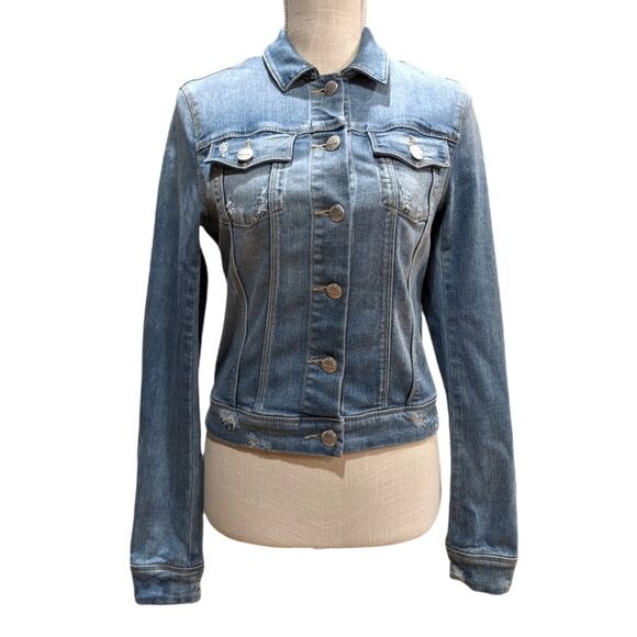 Greywire New York Women's Distressed Denim Jacket Size S - Picture 1 of 10